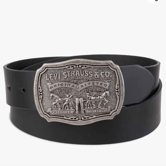 New Levi's Straus leather belt and belt buckle - Picture 6 of 6